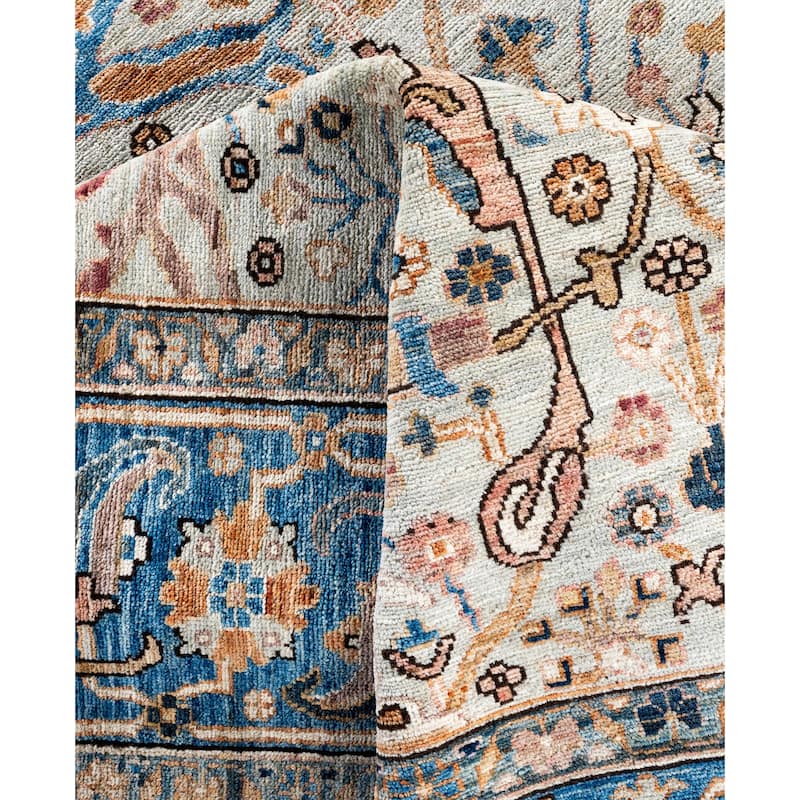 Serapi One-of-a-Kind Hand-Knotted Area Rug - Gray - 8' 0" x 9' 9"