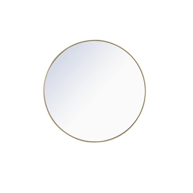 Carson Carrington Labbemala Metal Frame Round Mirror