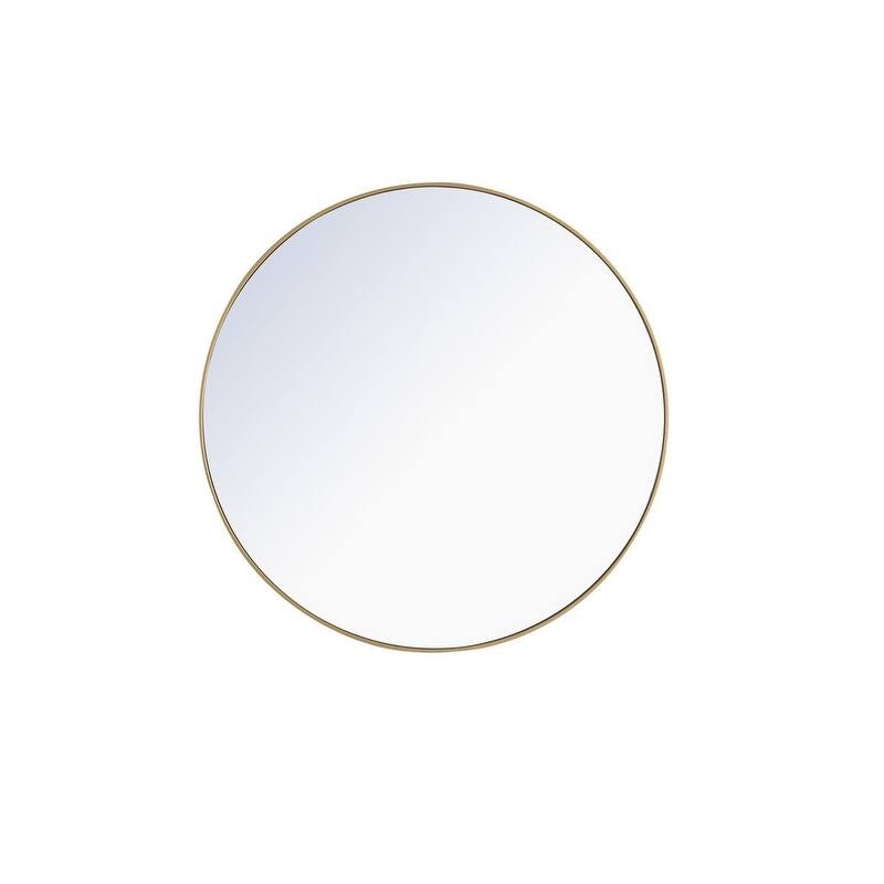 Carson Carrington Labbemala Metal Frame Round Mirror