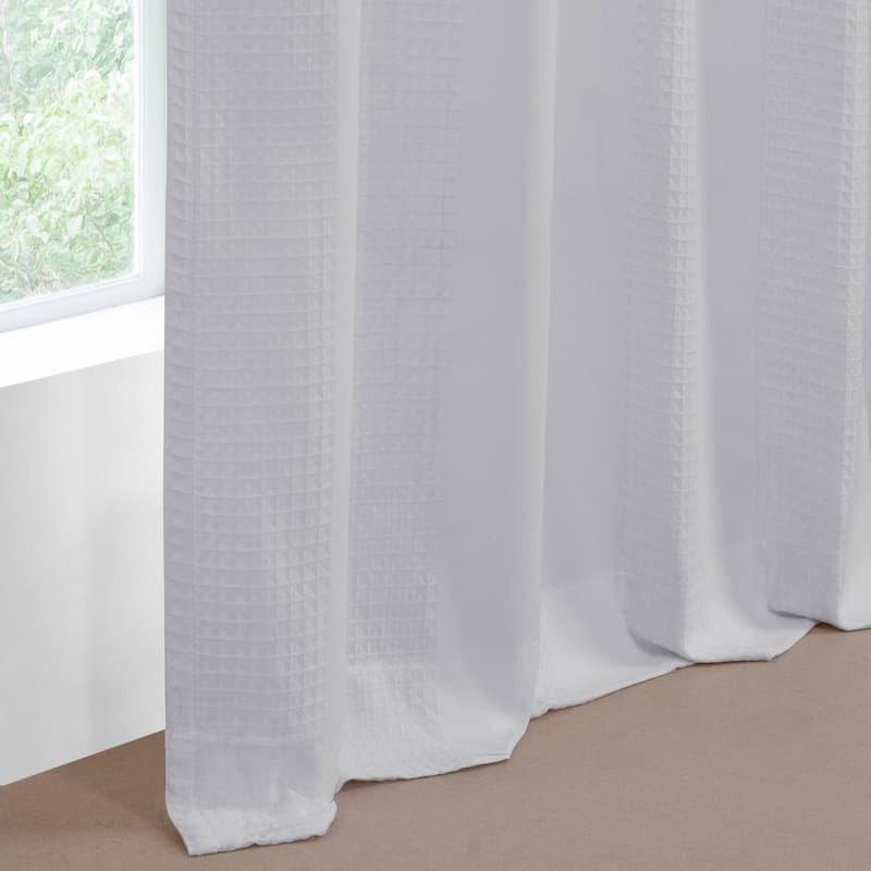 Exclusive Fabrics Serinity Cotton Rod Pocket Sheer Curtains For Bedroom & Living Room Curtains Pair (2 Panels)