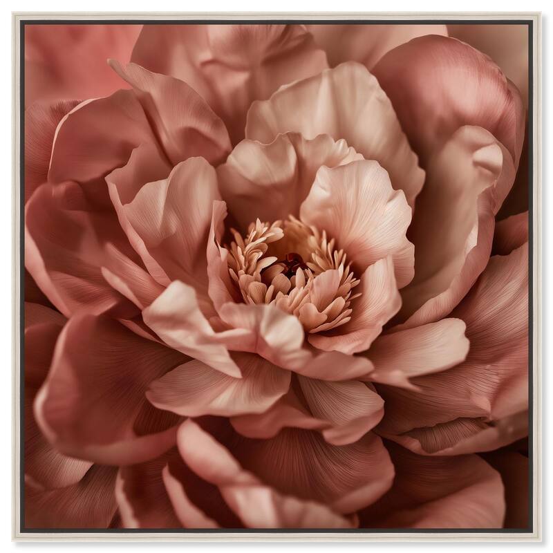 Romantic Elegance I Canvas by Art Remedy - Silver - 24" x 24"