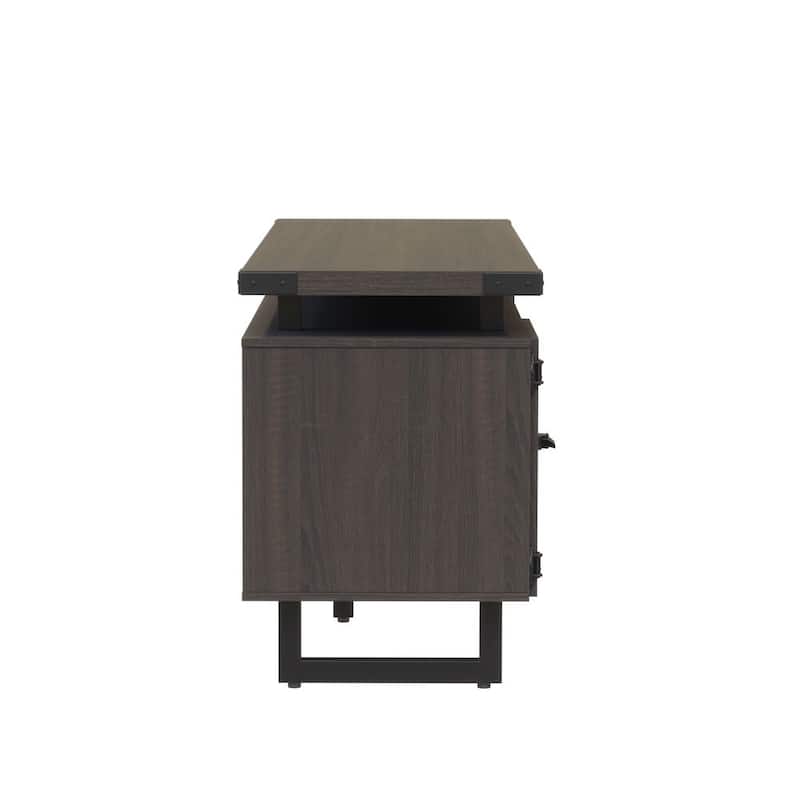Low Wall Entertainment Center, TV Stand, Media Storage Cabinet