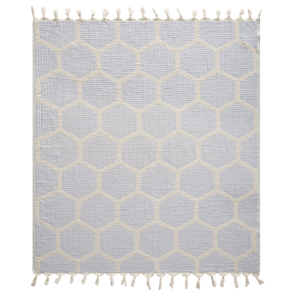 Sevita Geometric Premium Turkish Cotton Throw Blanket