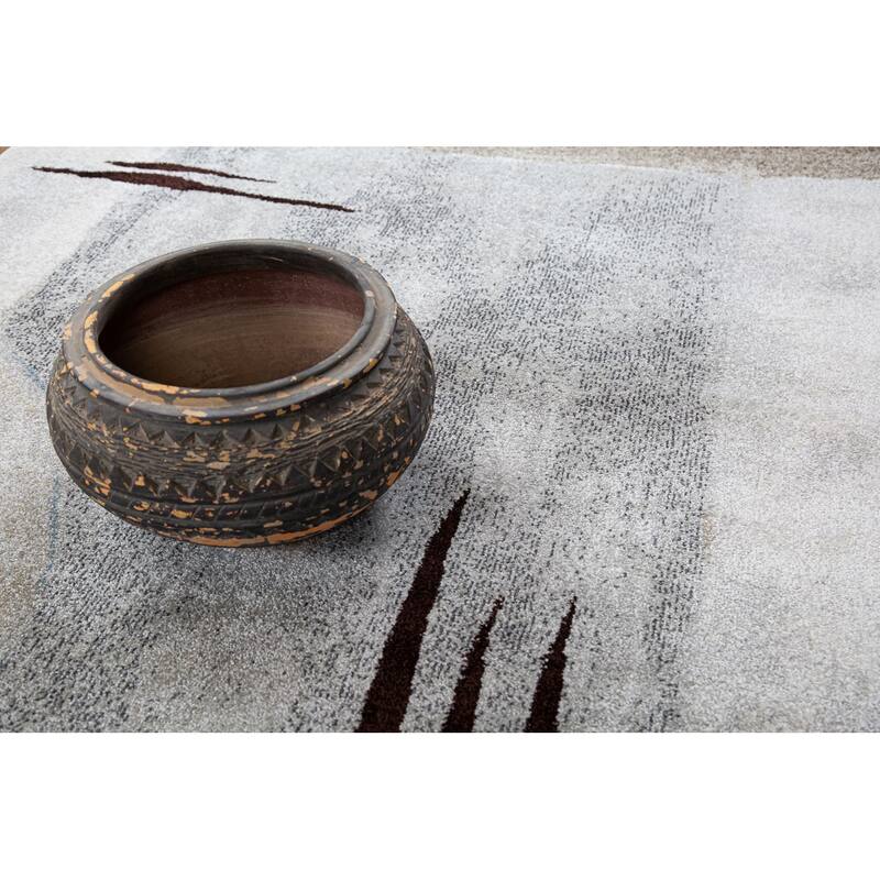 Marina Collection Abstract Multicolor Area Rug