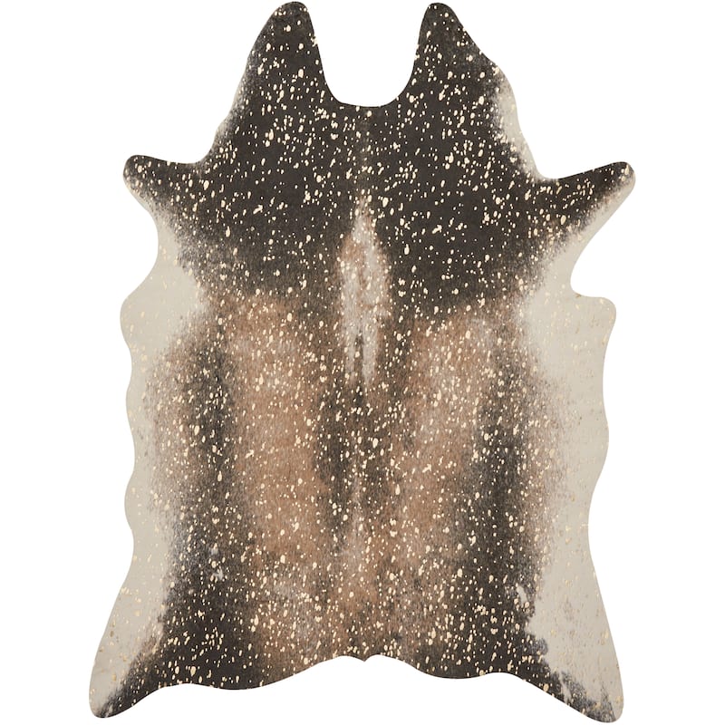 Alexander Home Clayton Faux Cowhide Area Rug