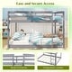 preview thumbnail 10 of 18, Costway Full Over Full Bunk Bed with Full-length Guardrails &