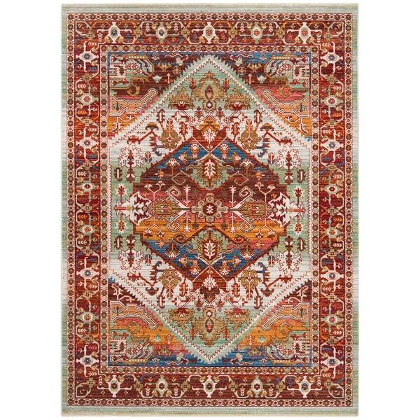 Shop Safavieh Sutton Sinje Boho Oriental Polyester Rug Overstock
