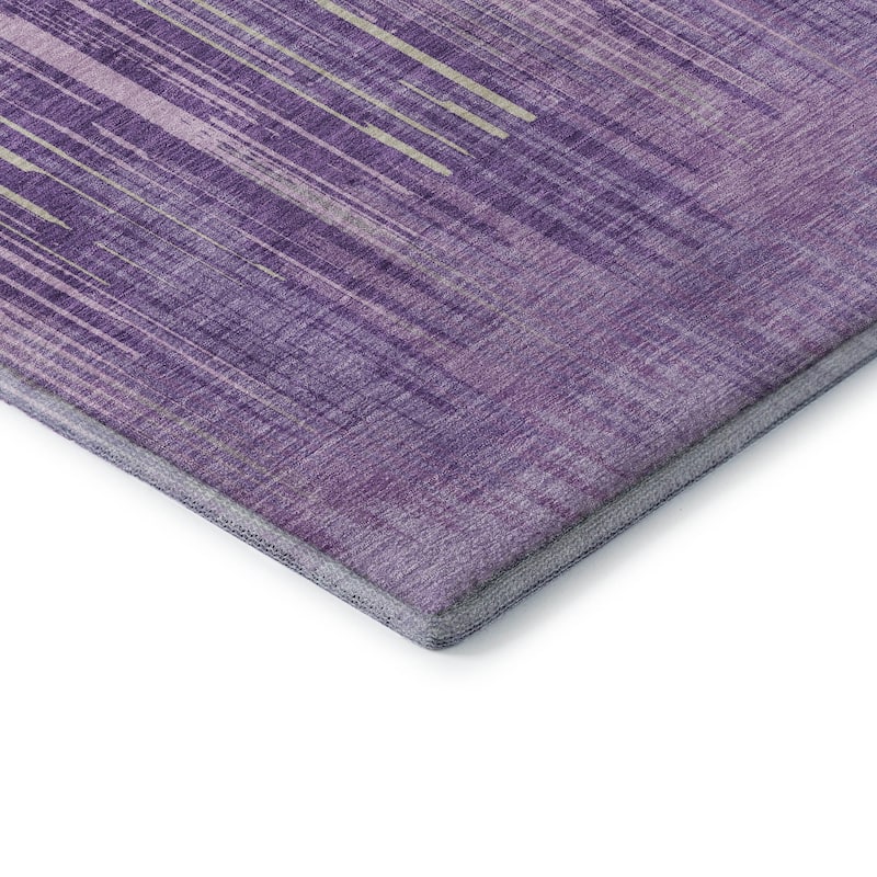 Premium Washable Super Soft Transitional Stripes Mayfield Rug