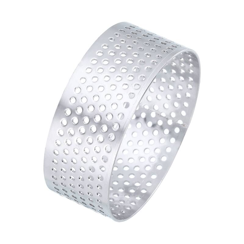 Stainless Steel Cake Rings Round Perforated Circle Baking Dessert Cake Ring