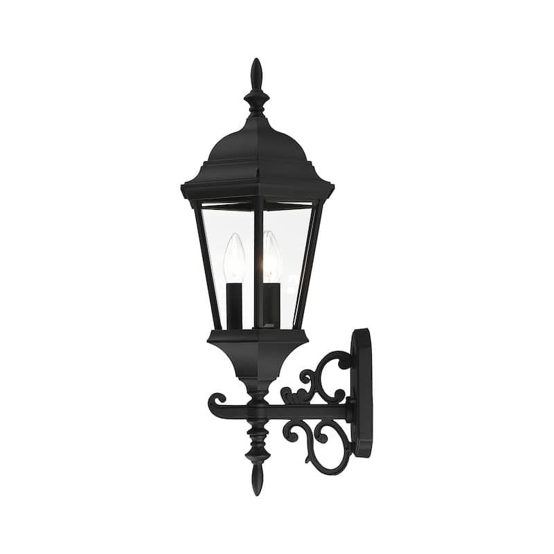Livex Lighting Hamilton 3 Light 25" Tall Outdoor Wall Sconce