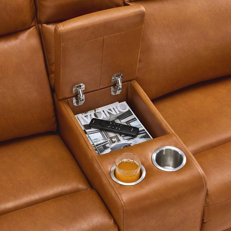 Zero Wall Recliner Loveseat with USB & Type-C Dual Ports, for Small Space, Living Room