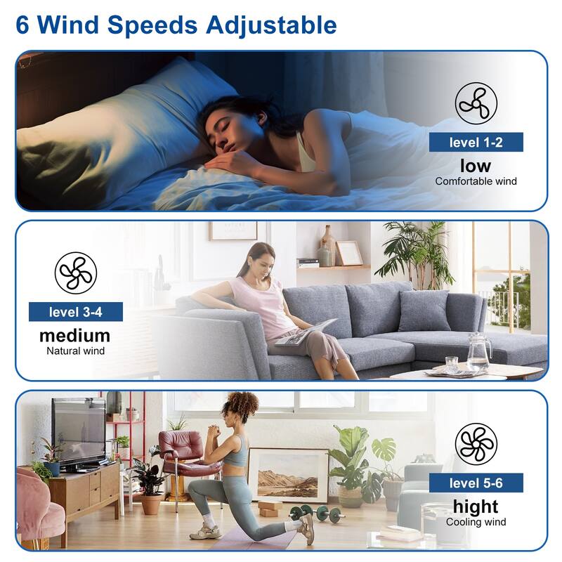 Ceiling Fans with Lights and APP: Flush Mount Low Profile Ceiling Fan for Bedroom - Dimmable Indoor Outdoor Fan