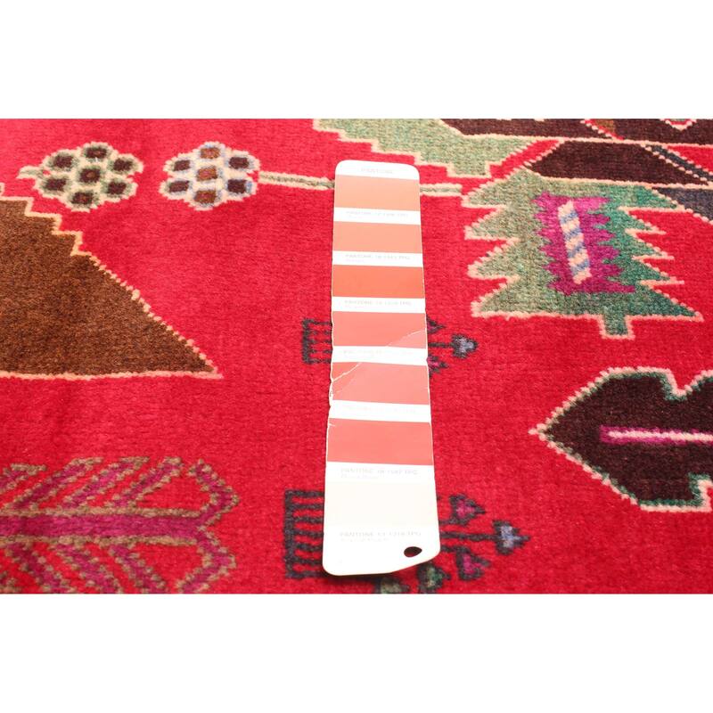 ECARPETGALLERY Hand-knotted Teimani Red Wool Rug - 2'11 x 4'9