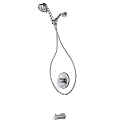 WOWOW Single Handle 8-Spray Shower Faucet with Tub Spout