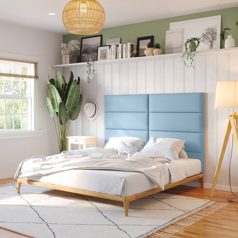 Jaxx Panelist Modern Padded Headboard in Premium Vegan Leather - Set of 4 Panels