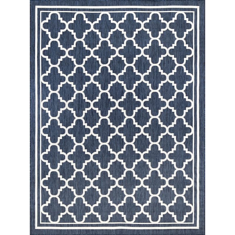Exo Coastal Geometric Indoor/Outdoor Area Rug