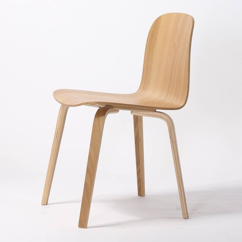 (Set of 2) ELSA Modern Wood Dining Side Chairs