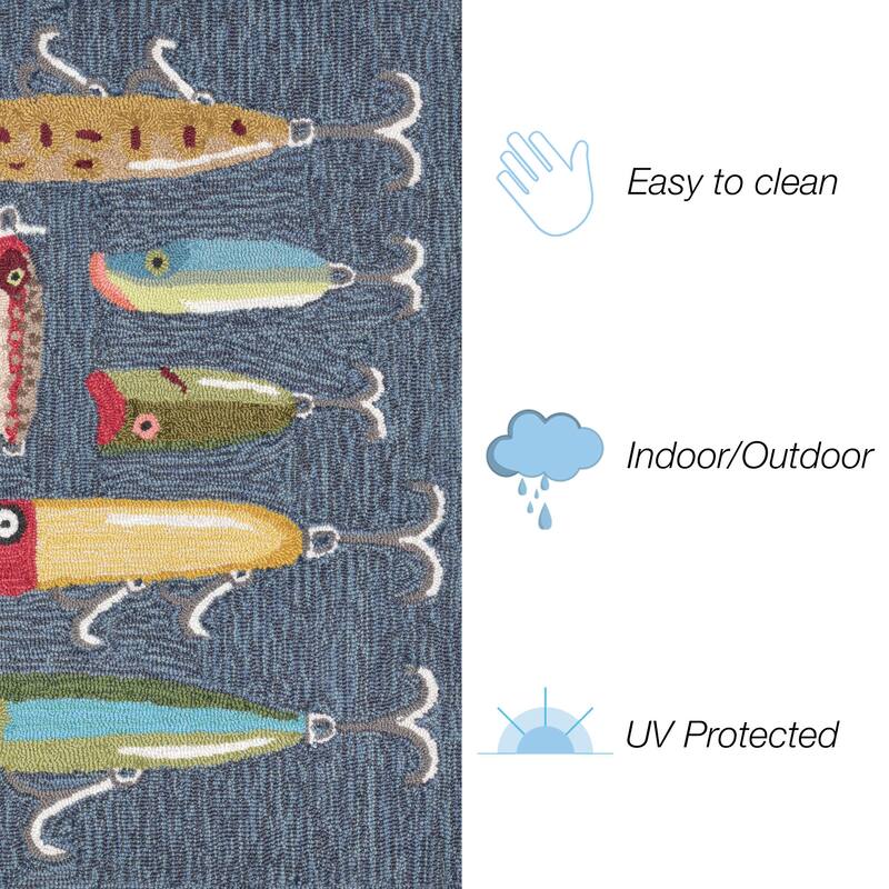 Liora Manne Frontporch Playing Hooky Indoor/Outdoor Rug