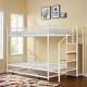 preview thumbnail 2 of 16, Twin Over Full Metal Bunk Bed with Trundle & Storage Ladder & Wardrobe