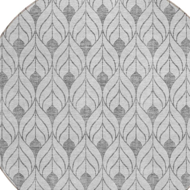 HomeRoots Geometric Transitional Rectangle Outdoor Rug