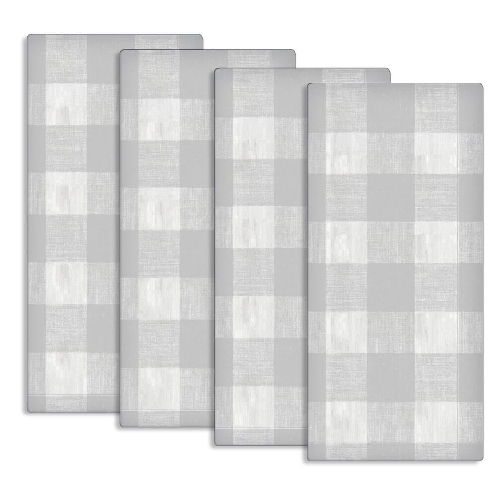 Fabstyles Country Check Cotton Kitchen Towel Set of 4 - 18x28
