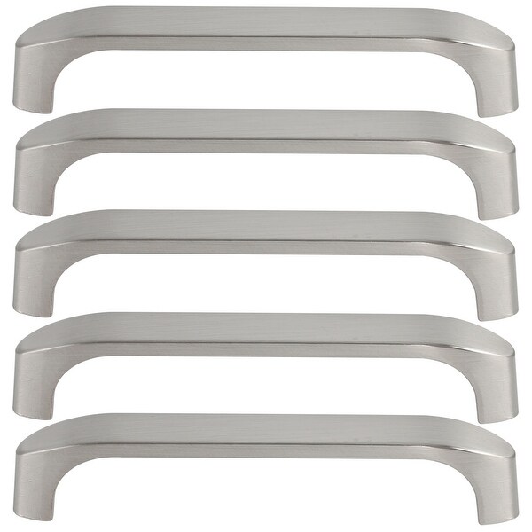 Cabinet Handle Drawer Pulls 5" Hole Center for Dresser 5pcs, Silver Tone - 5pcs/Type #5 - 5" Hole Center