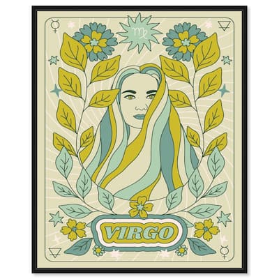 Virgo Stars Card Canvas by Art Remedy
