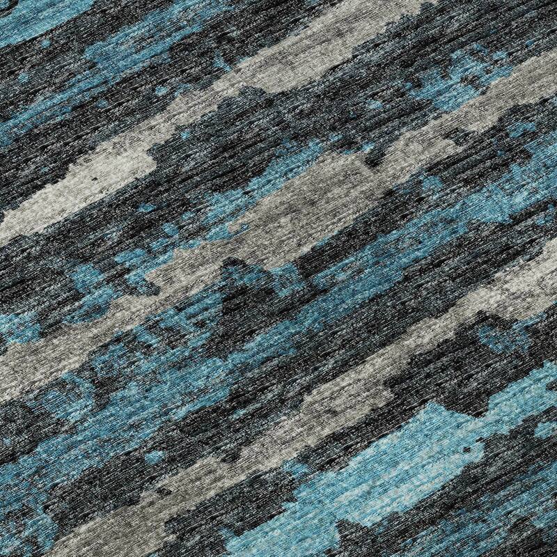 Premium Washable Super Soft Modern Ombre Stripes Mayfield Rug