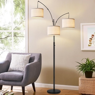 Dimmable Floor Lamp - 3 Lights Arc Floor Lamps for Living Room, 1000LM ...