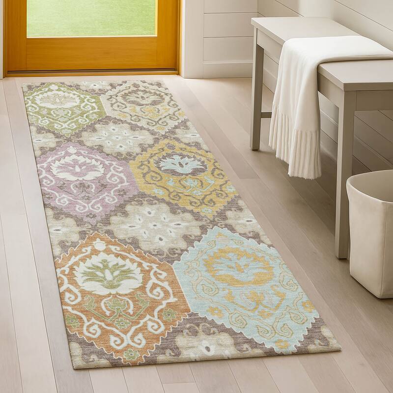 Machine Washable Indoor/ Outdoor Global Bayfield Chantille Rug