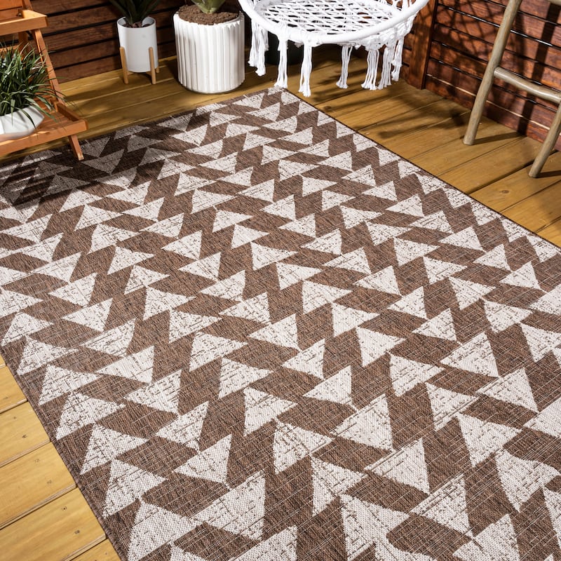 JONATHAN Y Marokko Modern Tribal Geometric Indoor/Outdoor Area Rug