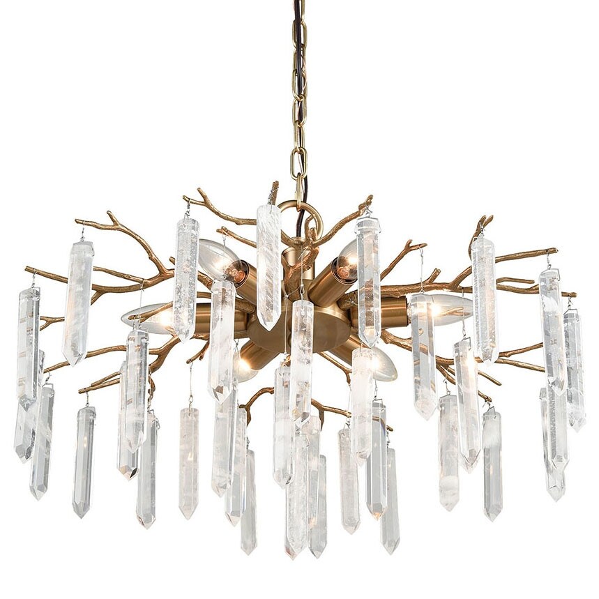 Elk Home D3780  Kvist 6 Light 22" Wide Crystal Sputnik Chandelier - Chandeliers For Bedrooms by Overstock.com