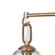 preview thumbnail 8 of 9, Blobfish Modern Gold 5-Light Glass Chandelier Radial Light for Living Dining Room - Dia.28.7" x H24.8"