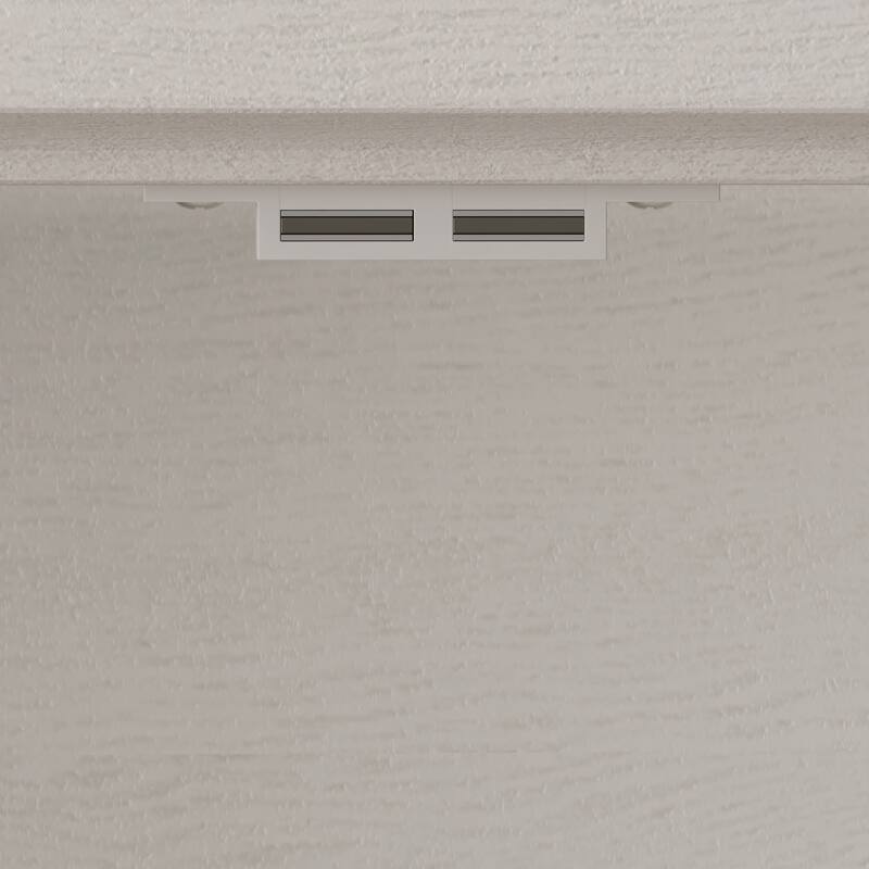 GDFStudio Calystrian Glass Door Curio Storage Cabinet with Adjustable Shelves