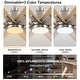 preview thumbnail 67 of 83, YUHAO 84 In. Indoor/Outdoor Modern Industrial Large Windmill Aluminum Blade Ceiling Fans With Lights, Quiet DC Motor and Remote