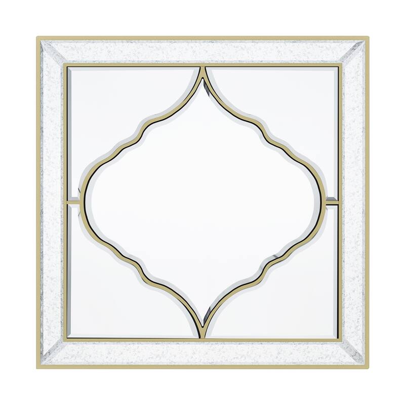 Square Glass Wall Mirror Decorative Hanging for Living Room