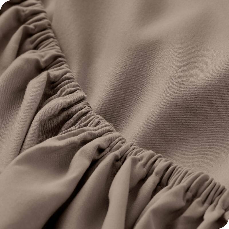 Bare Home Ultra-Soft Microfiber 22 Inch Extra Deep Pocket Fitted Sheet
