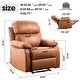 preview thumbnail 26 of 27, Chenille Adjustable Glider Recliner Armchair by Ovios Furniture