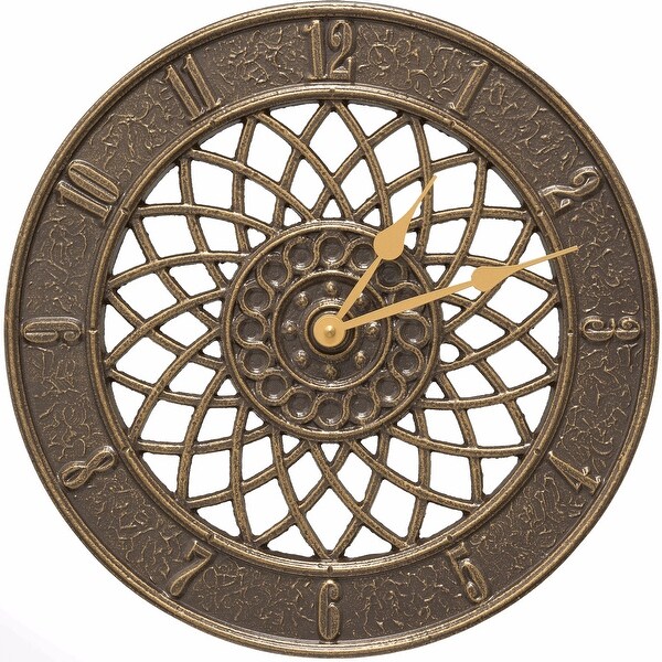 Whitehall Spiral 14 In Indoor Outdoor Wall Clock French Bronze Whitehall Spiral 14 In Indoor Outdoor Wall Clock French Bronze