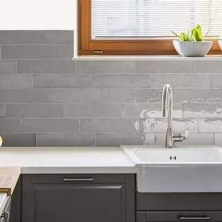 Waverly 3" x 12" Grey Ceramic Wall Tile