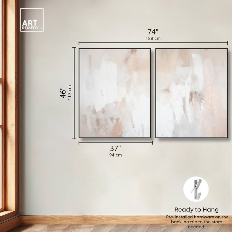 Opalescent Hues III Canvas Set of 2 by Art Remedy