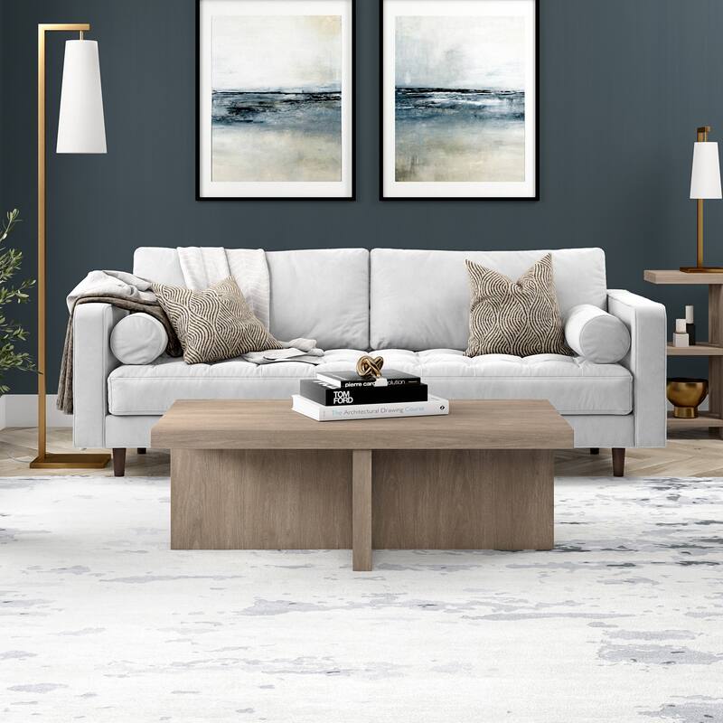 Elna 44" Wide Rectangular Coffee Table