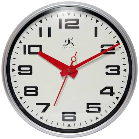 Lexington Avenue Business Easy-to-Read 15 inch Wall Clock by Infinity Instruments - 15 x 2.5 x 15