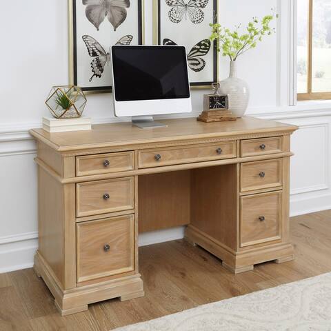 Manor House Pedestal Desk by Home Styles