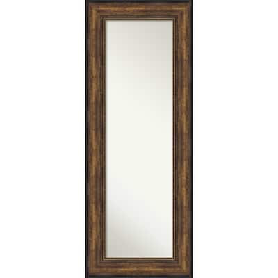 Non-Beveled Full Length On The Door Mirror - Ballroom Bronze Frame - Ballroom Bronze - Glass Size 14 x 48