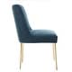 preview thumbnail 56 of 124, SAFAVIEH Couture Nolita Velvet Accent Chair - Mustard / Brass - 28"x23"x35.3" - 28" W x 23" D x 35" H