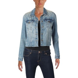 sunset & spring embellished denim jacket