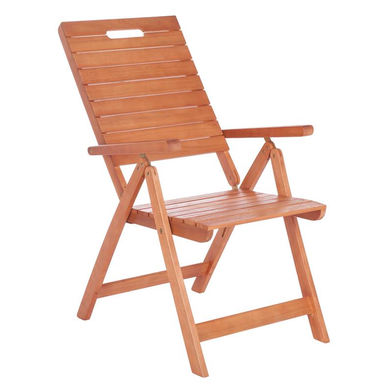 SAFAVIEH Outdoor Ottolien Folding Chair (Set of 2) - 29W x 42D x 22H