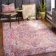 Adenia Vintage Medallion Printed Area Rug - 3'6" x 5'6" - Blush