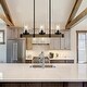 preview thumbnail 15 of 17, Modern Farmhouse Rustic Wood Chandelier Glass Island Lights for Dining Room